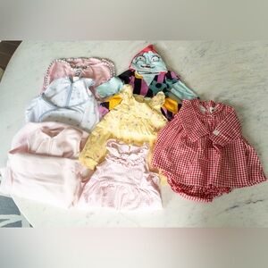 Baby girl sleepsack and clothing bundles